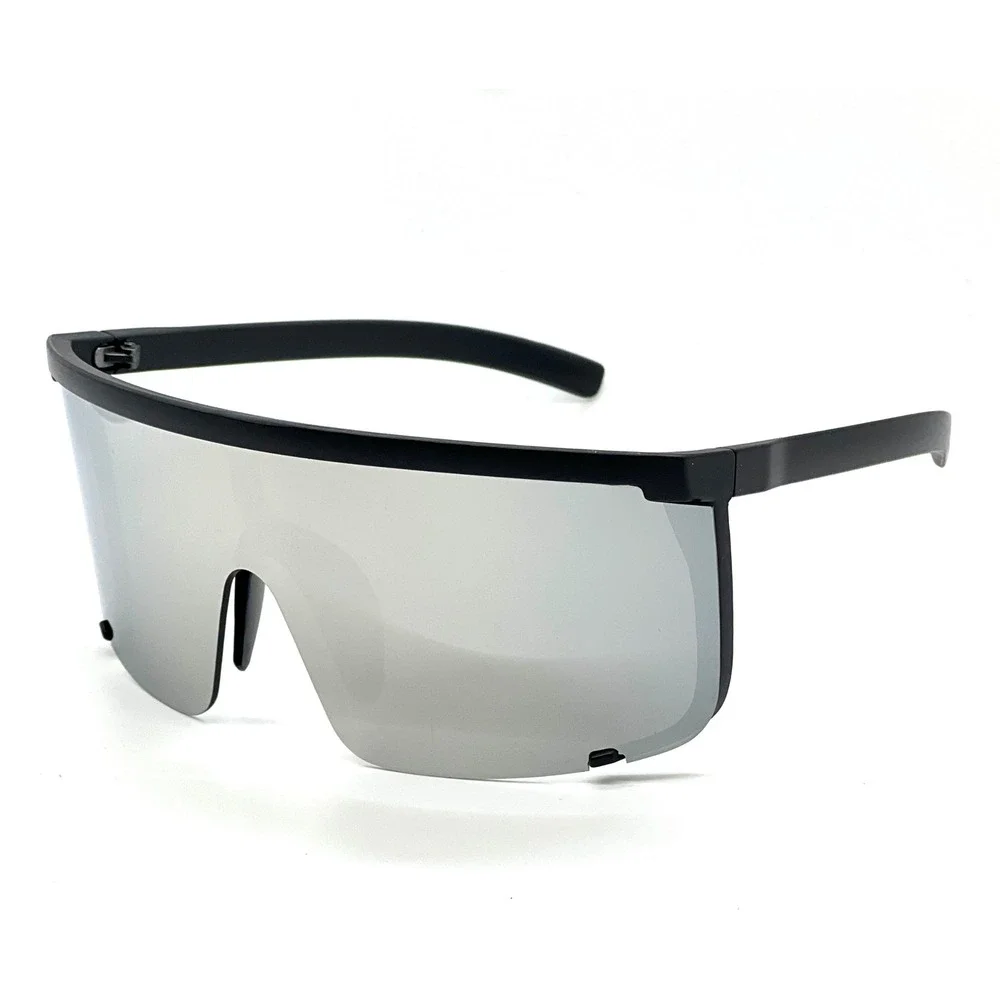 Shield Sunglasses Oversized Mirrored Lens UV400 Protection Sport Ski Driving New